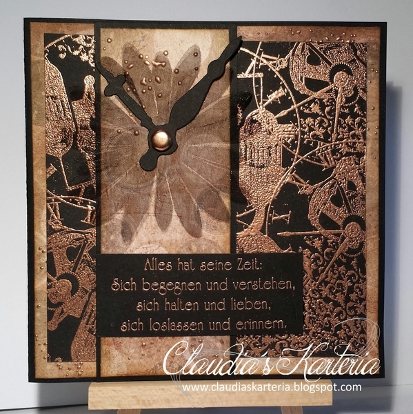 Alles hat seine Zeit(Trauerkarte) Claudia's Karteria
