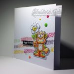 Klitzekleine Monstergrüsse orange-bunt | Geburtstagskarte