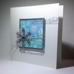 Frohe Weihnachten mit edler Schneeflocke | Weihnachtskarte
