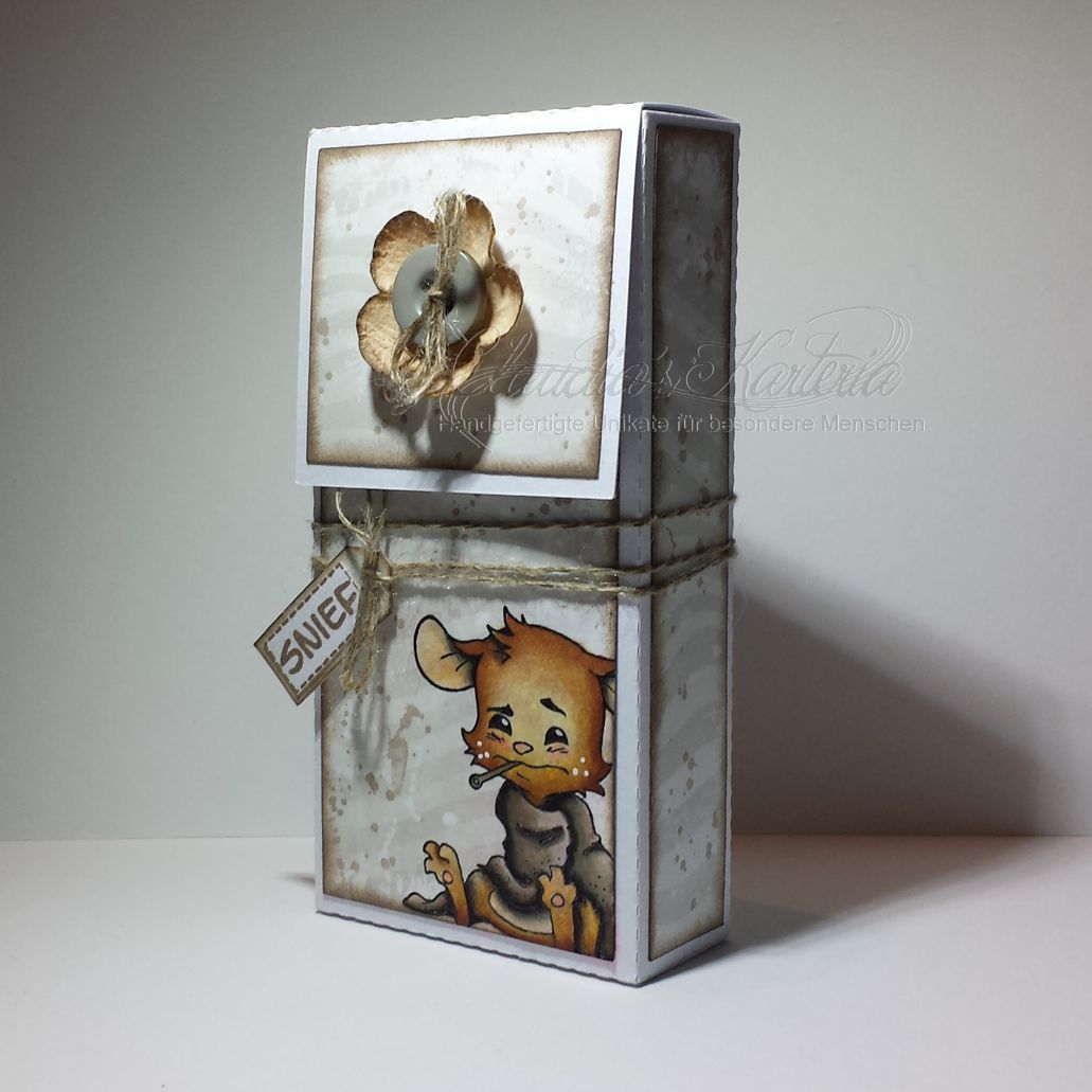 Snief-Maus beige-braun | Taschentücherbox