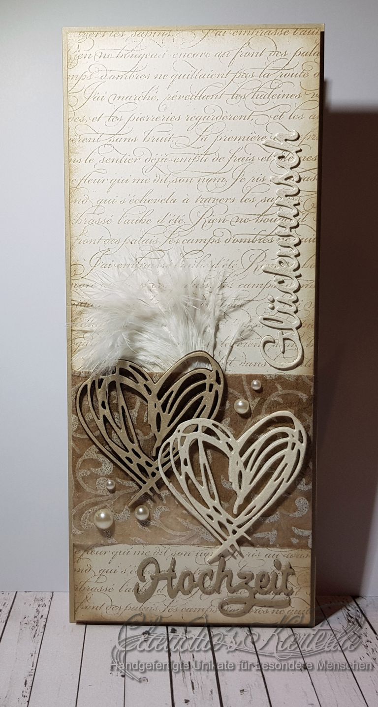 VintageGlückwünsche Hochzeitskarte Claudia's Karteria