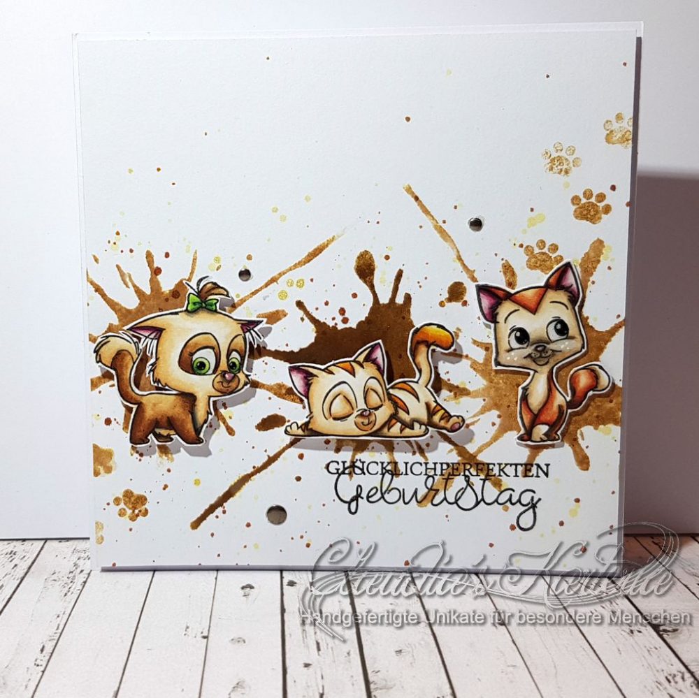 Katzensüssen glücklichperfekten Geburtstag | Geburtstagskarte